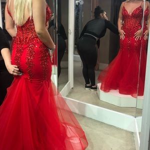 Jovani Red Prom Dress size 4